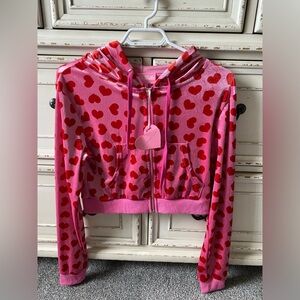 💖💋Dolls Kill Sugar Thrills Jennifer’s Body inspired Pink Heart Print hoodie (M)